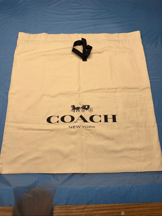Coach Other - Coach Canvas Dust Bag in Cream with Black Logo 25 1/2 length & 24 1/2 width